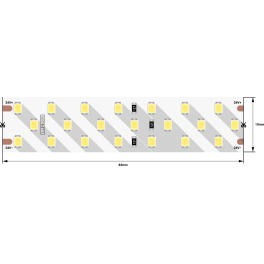 Лента светодиодная LUMKER 2835 252LED/м 24Вт/м 24В IP33 Цвет:Нейтральный белый 4000K (1метр) SWG